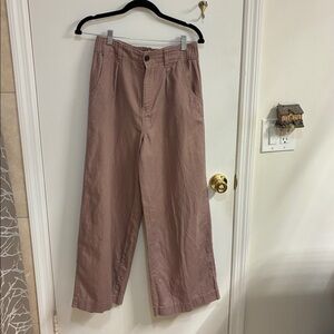 Madewell Mauve Buttoned Wide Leg Pants in Sz 2
